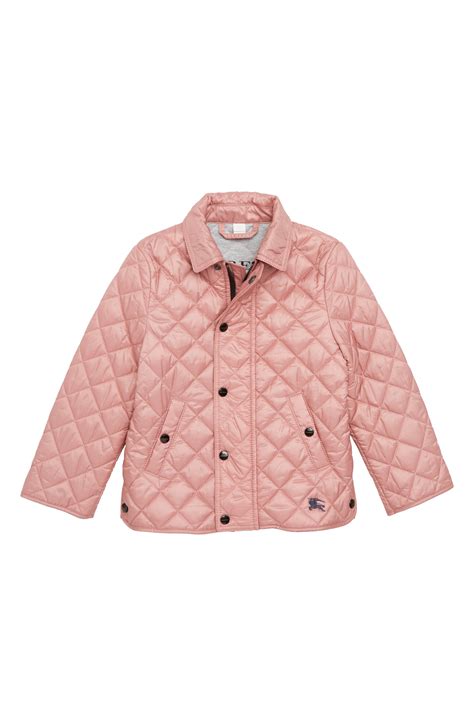 burberry summer jacket red kids|Burberry girls' diamond quilted jacket.